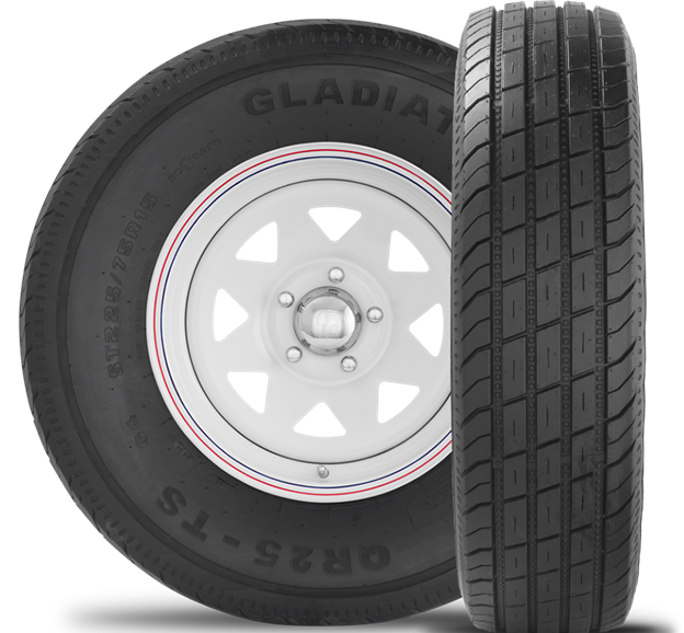 235/85R16 GLADIATOR QR25-TS (TIRE & RIM ASSEMBLY)