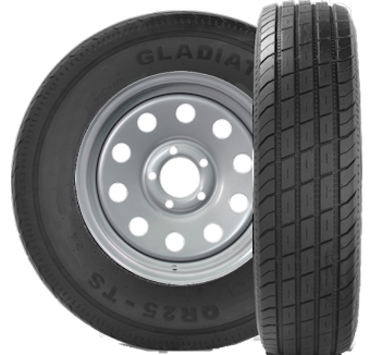 205/75R14 GLADIATOR QR25-TS RADIAL (TIRE & RIM)