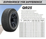 205/75R14 GLADIATOR QR25-TS RADIAL ON WHITE SPOKE (TIRE & RIM)