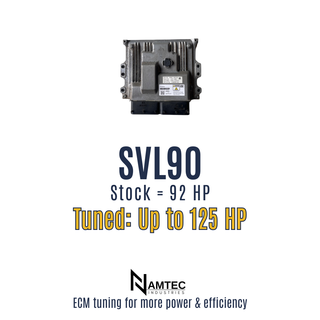 Kubota SVL90 ECM performance tuning — 125 HP