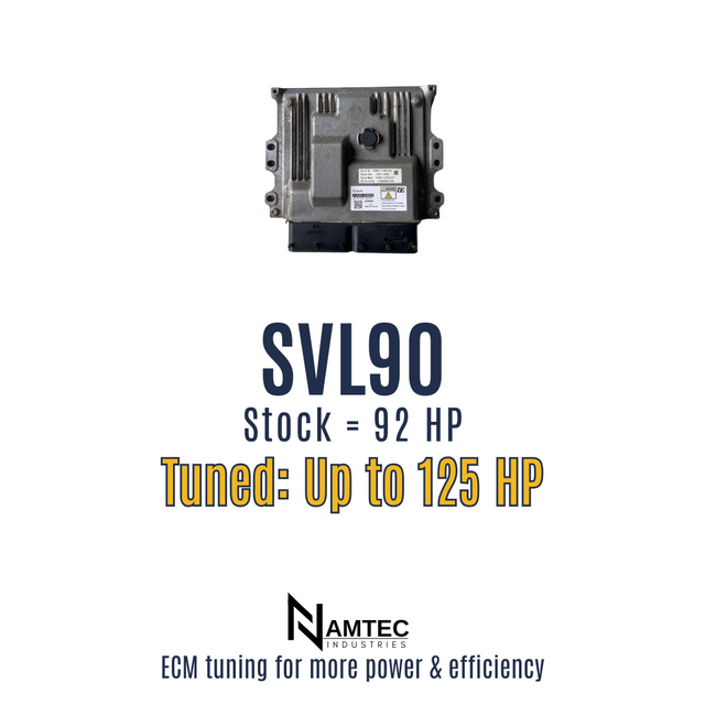 Kubota SVL90 ECM performance tuning — 125 HP